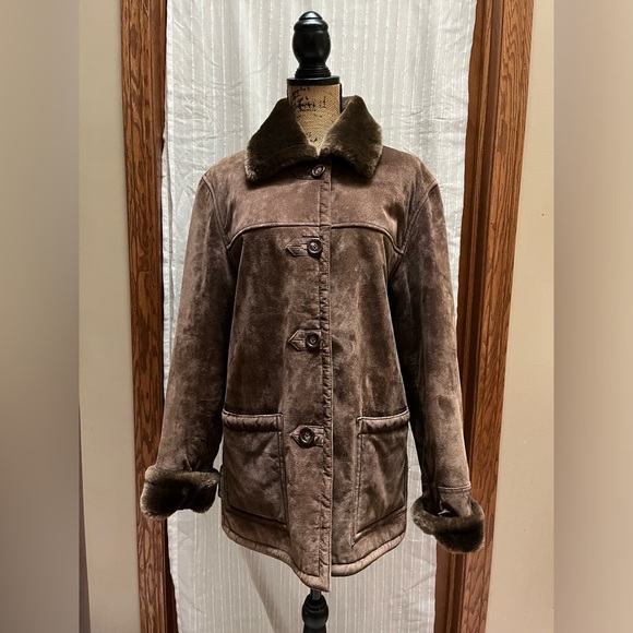 Dennis Basso Women's Brown Coat size S - Picture 1 of 8